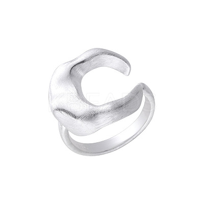 Moon Brass Cuff Open Rings for Women WGAAC34-01-1