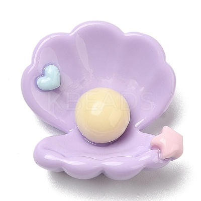 Ocean Theme Opaque Resin Cabochons X-RESI-E044-03A-1
