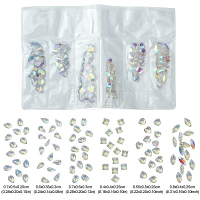 Transparent Resin Rhinestone Cabochons MRMJ-S035-007C-1