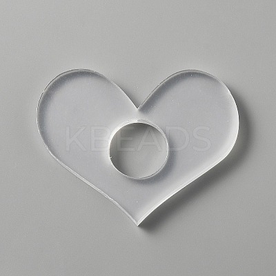 Transparent Acrylic Thumb Bookmark OFST-WH0002-14B-1