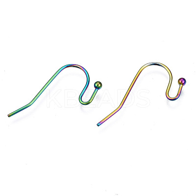 Ion Plating(IP) 304 Stainless Steel French Earring Hooks STAS-S119-017-1