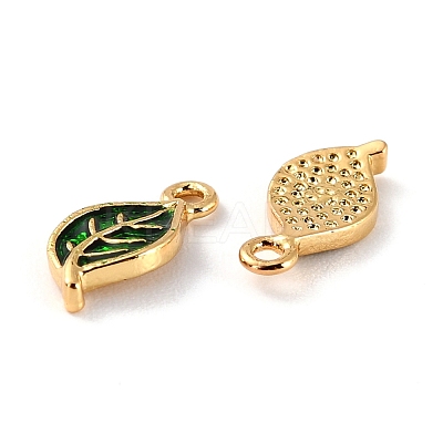 Brass Enamel Pendants KK-P207-004G-RS-1