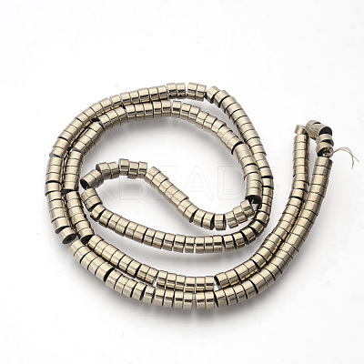 Electroplate Non-magnetic Synthetic Hematite Beads Spacers Strands X-G-Q486-73G-1