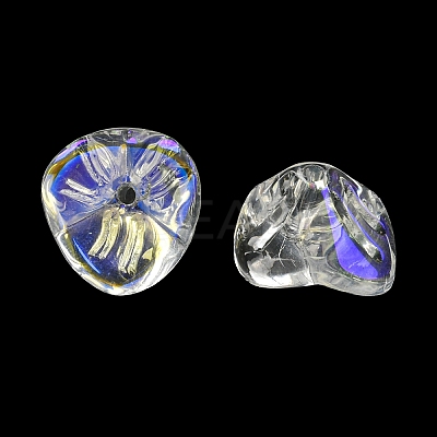 Electroplated Glass Beads GLAA-G119-01J-1
