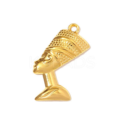 304 Stainless Steel Pendants STAS-OY008-38G-1