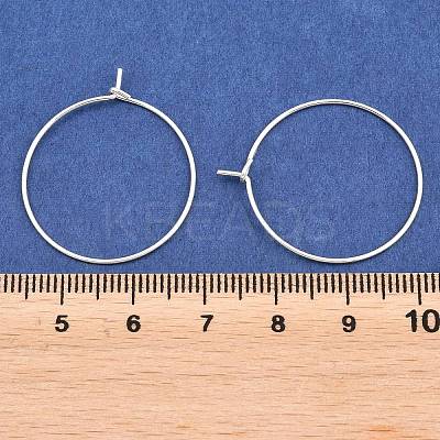925 Sterling Silver Hoop Earrings Findings STAS-P210-26S-02-1