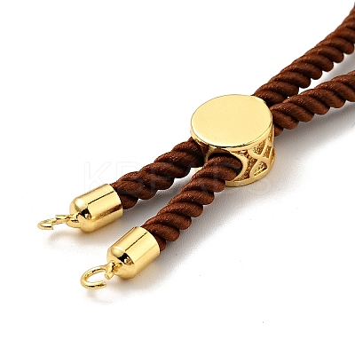 Half Finished Twisted Milan Rope Slider Bracelets FIND-G032-01G-18-1