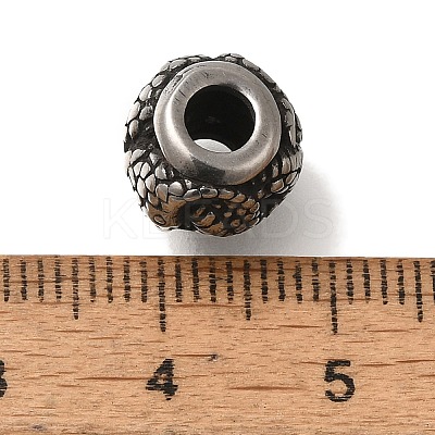 304 Stainless Steel European Beads STAS-D191-08A-AS-1