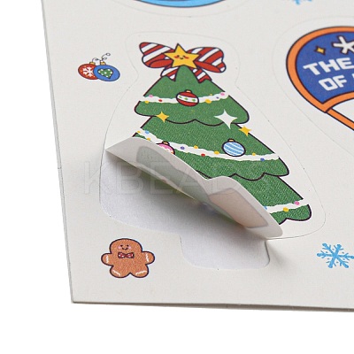 Christmas Theme Paper Sticker AJEW-Q151-02F-1