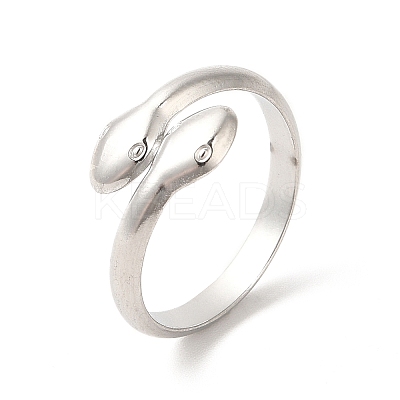 Non-Tarnish 304 Stainless Steel Cuff Rings RJEW-E063-23P-1