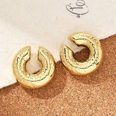 304 Stainless Steel C-Shaped Cuff Earrings for Women EJEW-M068-06G-1