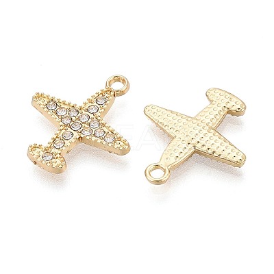 Alloy & Crystal Rhinestone Pendants PALLOY-T095-07KCG-1