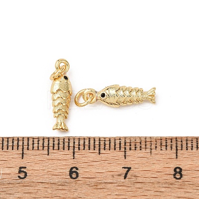 Brass Micro Pave Cubic Zirconia Pendants KK-D019-01A-G-1