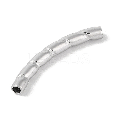 304 Stainless Steel Curved Tube Beads LS-STAS-M071-03H-P-1