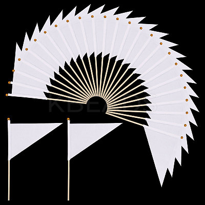 Polyester Flag with Bamboo Handle AJEW-WH0314-926-1