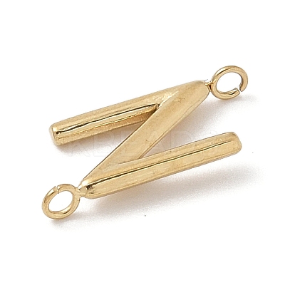 304 Stainless Steel Letter Connector Charms LS-STAS-M108-01G-14-1