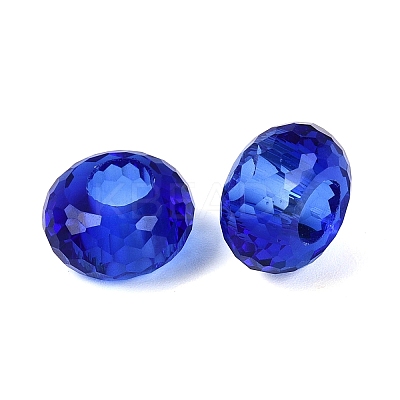 Transparent Glass European Beads GPDL-Q024-14mm-A03-1