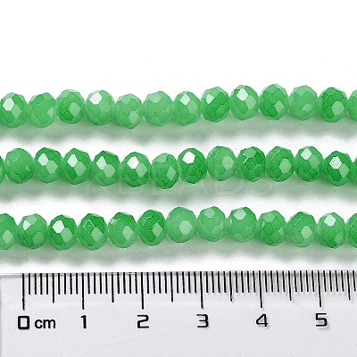 Baking Paint Imitation Jade Glass Bead Strands X-DGLA-A034-J6MM-A10-1