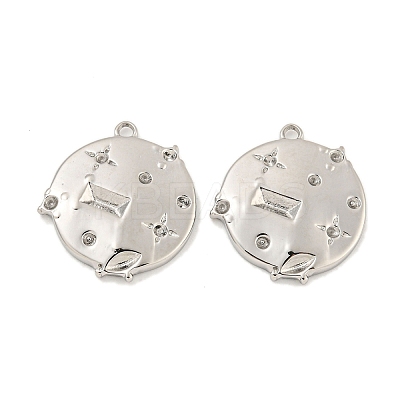 Non-Tarnish 304 Stainless Steel Pendant Rhinestone Settings STAS-P356-12P-1