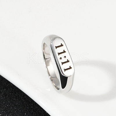 304 Stainless Steel Plain Band Finger Rings RJEW-P152-01P-1