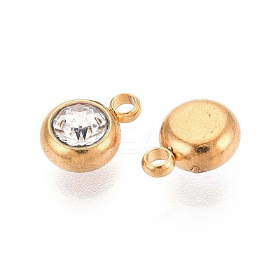 Ion Plating(IP) 201 Stainless Steel Charms LS-STAS-N109-222A-G-1