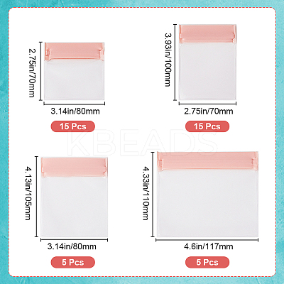 4 Sizes Plastic Anti-oxidation Jewelry Resealable Bags ABAG-GF0001-30-1