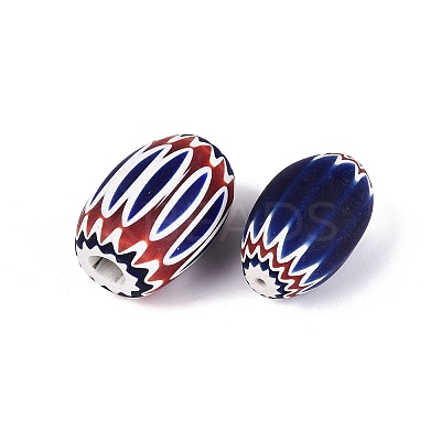Handmade Millefiori Glass Barrel Beads LA-N002-30A-1