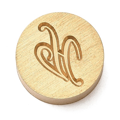 Golden Tone Brass Letter Stamps LS-KK-R005-01H-1