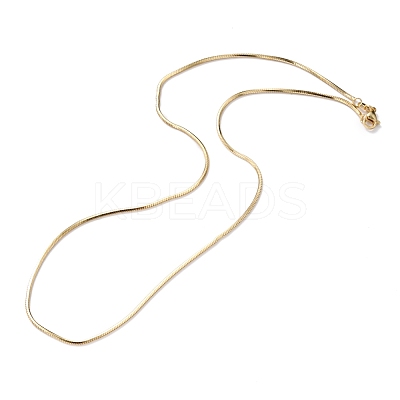 Brass Snake Chain Necklaces X-NJEW-I247-03G-1