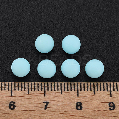 Opaque Acrylic Beads PAB702Y-B01-07-1