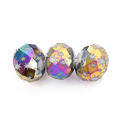 Electroplate Glass Beads EGLA-N026-01A-J03-1
