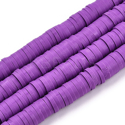 Handmade Polymer Clay Bead Strands CLAY-T002-6mm-54-1