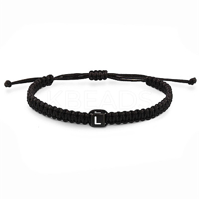 Cube with Letter Pattern Resin Beads Braided Bead Bracelets FS-WGC1D79-03-1