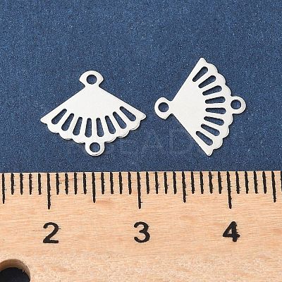 Brass Laser Cut Hollow Connector Charms KK-K277-12S-1