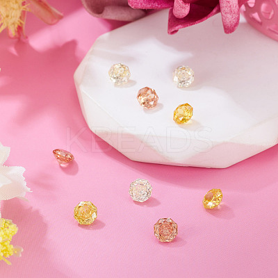 9Pcs 3 Colors Cubic Zirconia Cabochons ZIRC-TA0001-30B-1