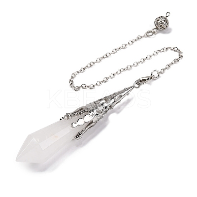 Natural Quartz Crystal Pointed Dowsing Pendulum Big Pendants G-H285-06P-A25-1