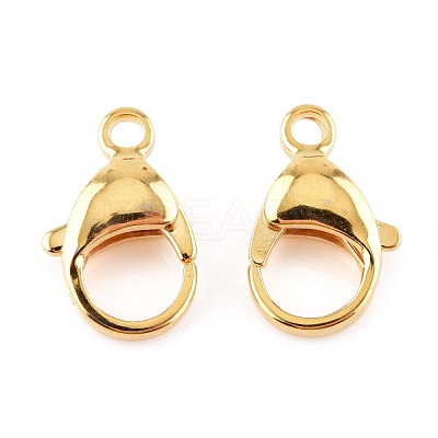 304 Stainless Steel Lobster Claw Clasps X-STAS-AB16-G-1