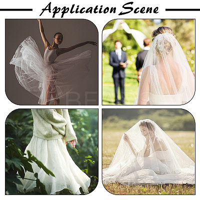 Polyester Mesh Fabric DIY-WH20009-40C-1