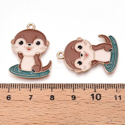 Alloy Enamel Pendants ENAM-T022-02C-02-1