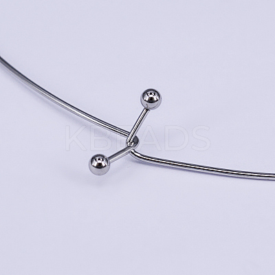 Tarnish Resistant 304 Stainless Steel Choker Necklaces LS-NJEW-O094-12P-1