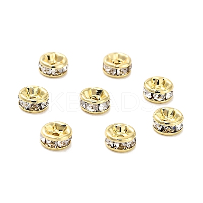 316 Surgical Stainless Steel Rhinestone Spacer Beads STAS-L285-001G-02-1-1