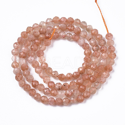 Natural Sunstone Beads Strands G-N328-002B-1