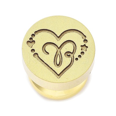 Constellation Golden Tone Wax Seal Brass Stamp Heads LS-STAM-P002-02G-01-1