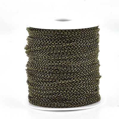 Soldered Brass Coated Iron Rolo Chains CH-S125-08B-AB-1