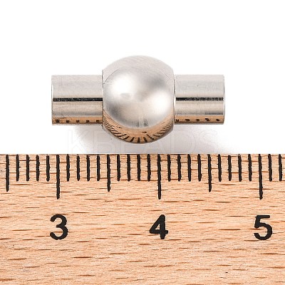 Tarnish Resistant 304 Stainless Steel Magnetic Clasps with Glue-in Ends STAS-E049-19-1