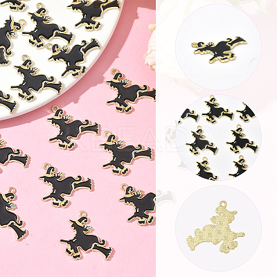 40Pcs Halloween Alloy Enamel Pendants FIND-SC0018-12-1