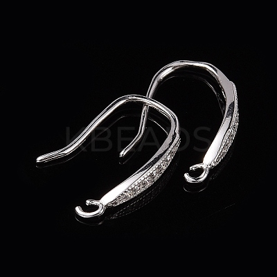 Anti-Tarnish Rhodium Plated 925 Sterling Silver Earring Hooks LS-STER-K168-096P-1