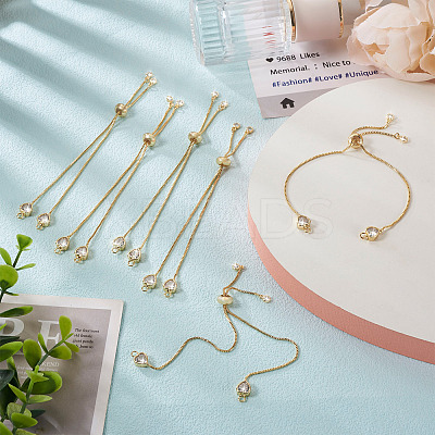 Rack Plating Adjustable Brass Slider Bracelets YS-TAC0001-13G-1