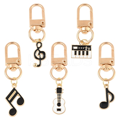 5Pcs Alloy Enamel Pendant Decorations HJEW-FS00035-02-1