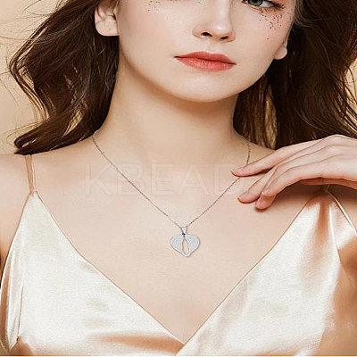 2Pcs 304 Stainless Steel Pendants STAS-LP0003-76-1